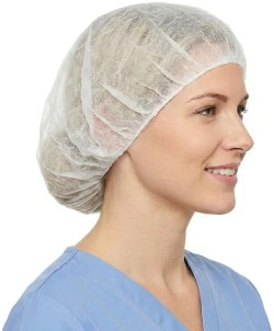 White Non-Woven Hair Cap