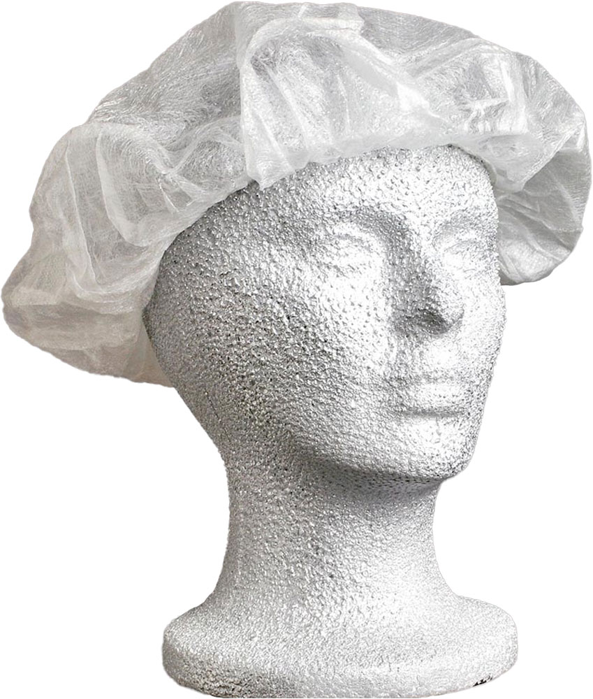 White Non-Woven Hair Cap