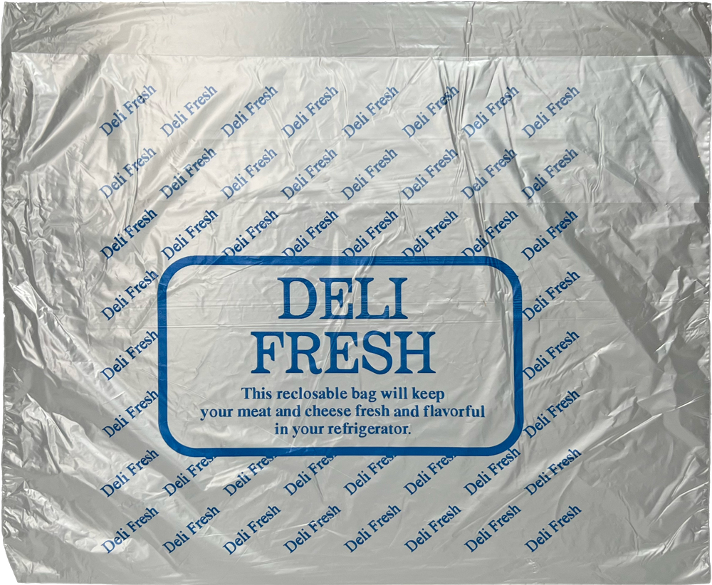 10 x 8.5 0.65 Mil Deli Bags with a flip top