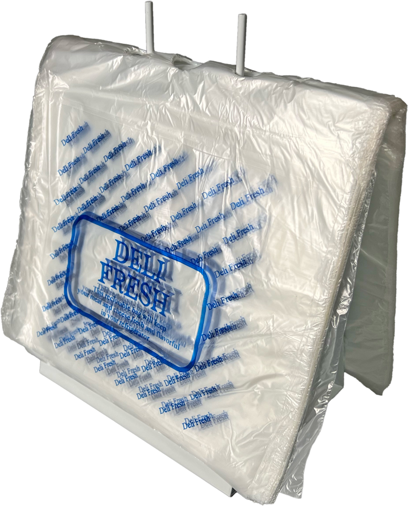 10 x 8.5 0.65 Mil Deli Bags with a flip top