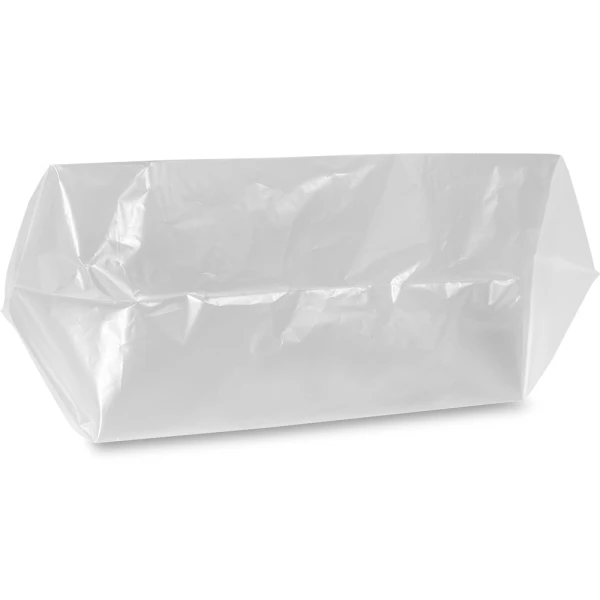 11 x 10 + 3.5 1 Mil Plastic Lunch Bag Bottom Gusset Close up of 11 x 10 + 3.5 1 Mil Lunch Bag Bottom Gusset