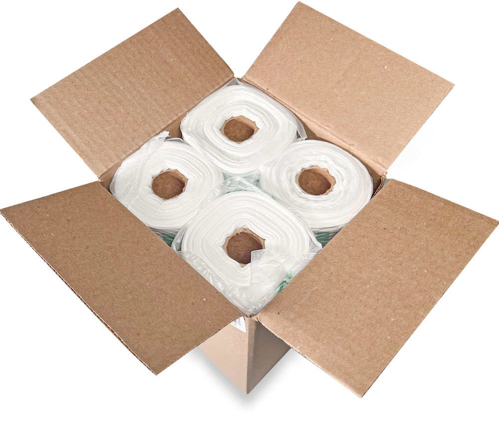 Case of 11 x 17 0.5 Mil 5-a-Day Produce Bags on Roll