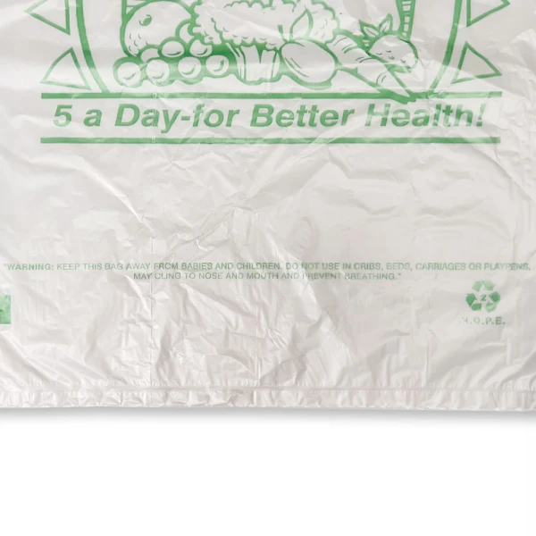 11 x 17 5-a-Day Produce Bags on Roll Suffocation Warning Suffocation Warning on 11 x 17 0.5 Mil 5-a-Day Produce Bags on Roll