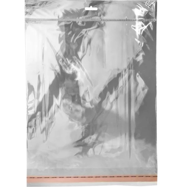 12.25x12.25 Retail Header Bags 3x4 Retail Header Bags with Resealable Tape