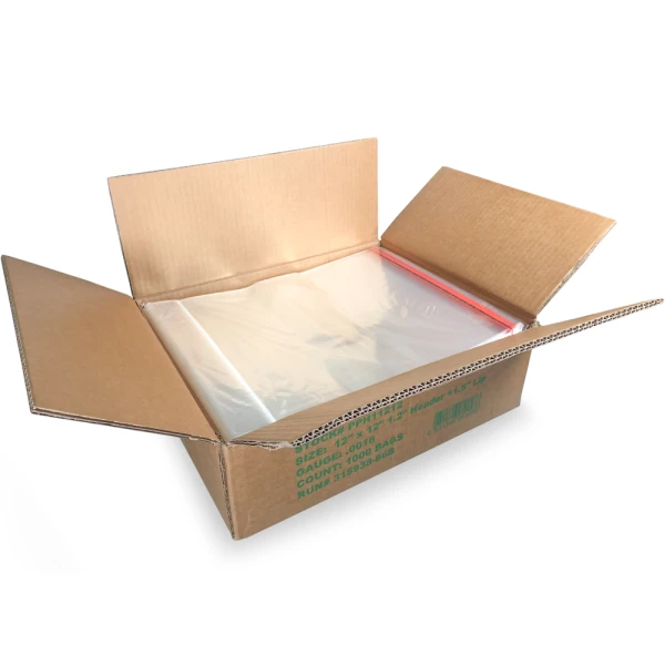 12.25 x 12.25 Retail Header Bag with Resealable Tape Case Case of 12.25 x 12.25 Retail Header Bag with Resealable Tape
