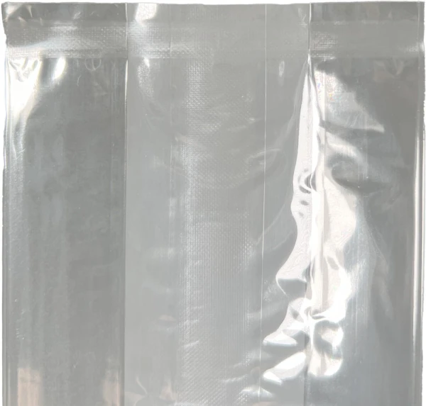 3 x 1.75 x 6.75 Crimp Bottom Side Gusset Cello Bags Bottom Seal Bottom Seal of 3 x 1.75 x 6.75 Crimp Bottom Side Gusset Cello Bags 1 Mil