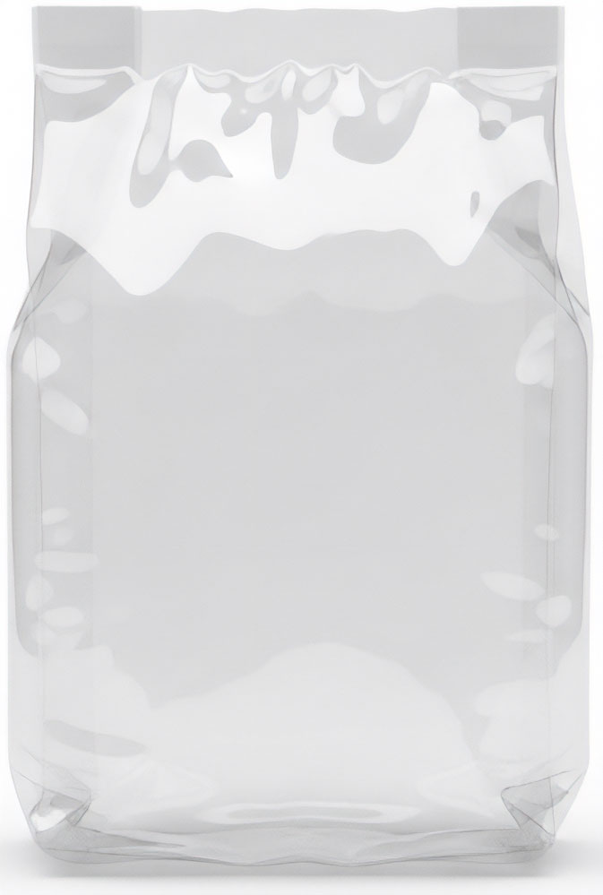 3.5 x 2.25 x 8.25 Gusseted Polypropylene Cello Bags 2 Mil