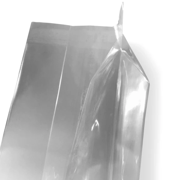 3 1/2 x 2 1/4 x 9 3/4 Cellophane Bags Side Gusset Close up of 3 1/2 x 2 1/4 x 9 3/4 Cellophane Bags Side Gusset