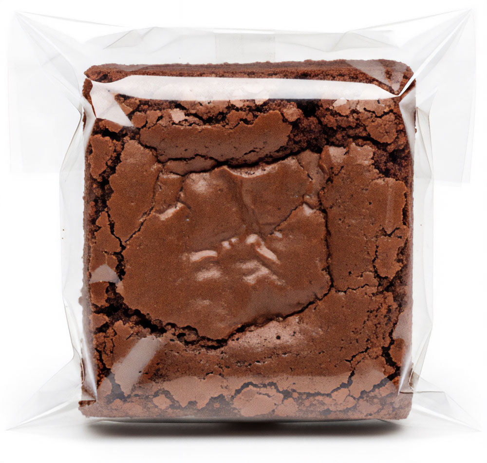 3 x 5 Flat Cello Bags 1 Mil with Cookie and Red Ribbon