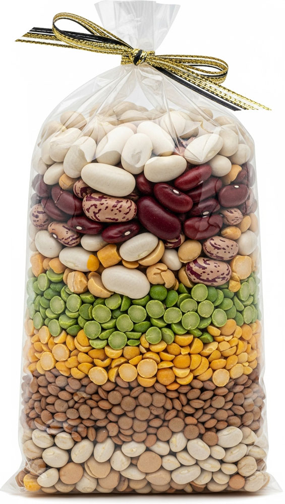 4 x 2.75 x 10.75 Crimp Bottom Side Gusset Cello Bags 1 Mil