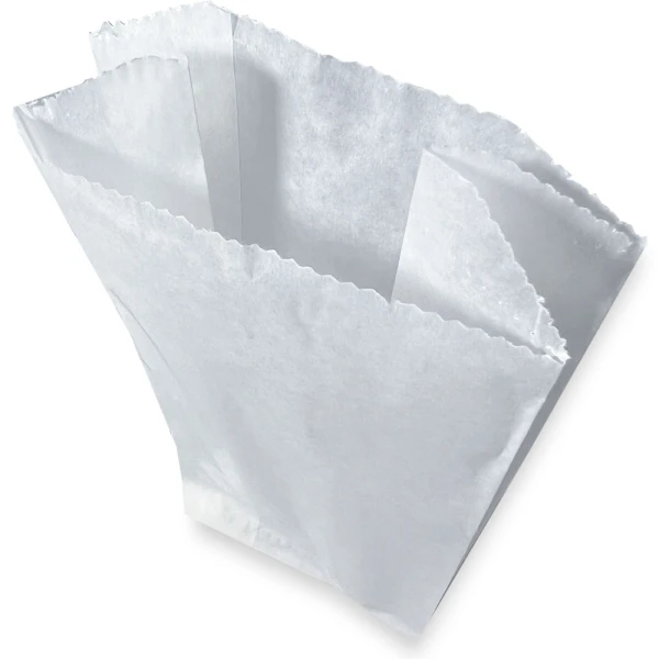 Open Top of a 4 x 2 3/4 x 9 Glassine Favor Bags