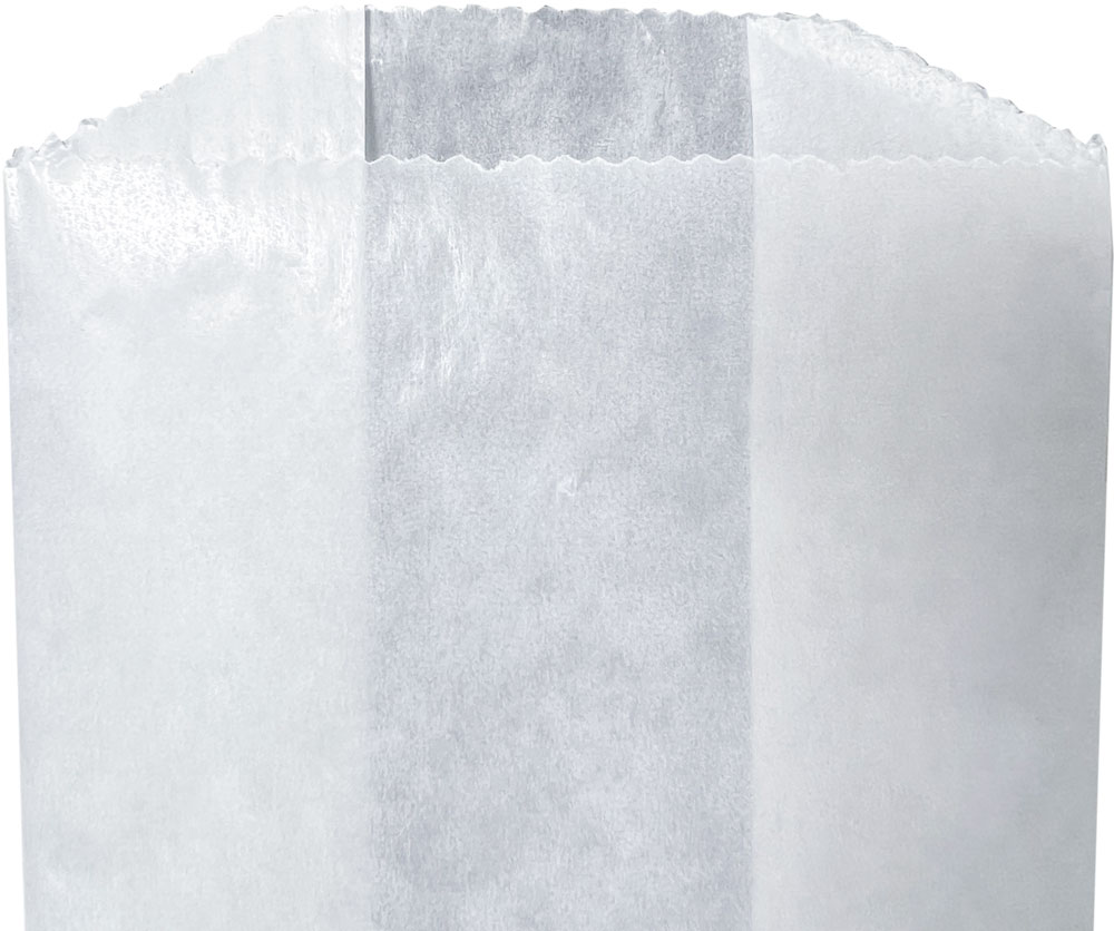 Top of 4 x 2 3/4 x 9 Glassine Favor Bags