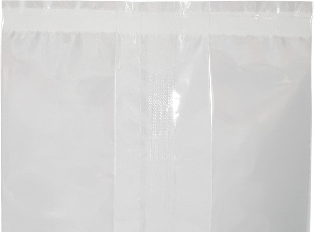 Bottom Seal of 4 x 2.75 x 10.75 Crimp Bottom Side Gusset Cello Bags 1 Mil