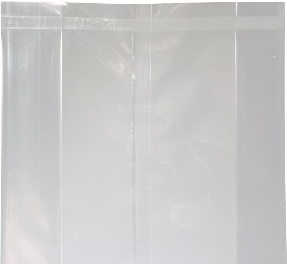 Bottom Seal of 5.5 x 2.25 x 14 Gusseted Polypropylene Cello Bags 2 Mil