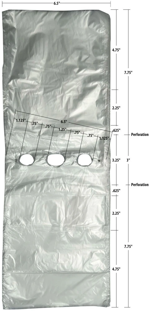 6.5" x 7" Sandwich Bags Dimensions 6.5" x 7" Sandwich Bags Dimensions