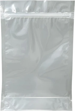 6.75" x 10.25" + 2.5" Clear Stand Up Pouches Zip Top