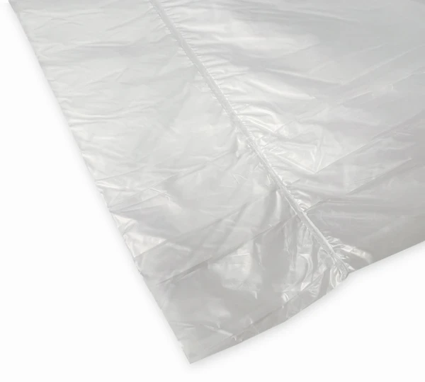 60 x 83 0.6 mil Pan Rack Covers Bottom Seal Bottom Seal of 60 in. x 83 in. 15 micron Pan Rack Covers for a 80 inch Rack