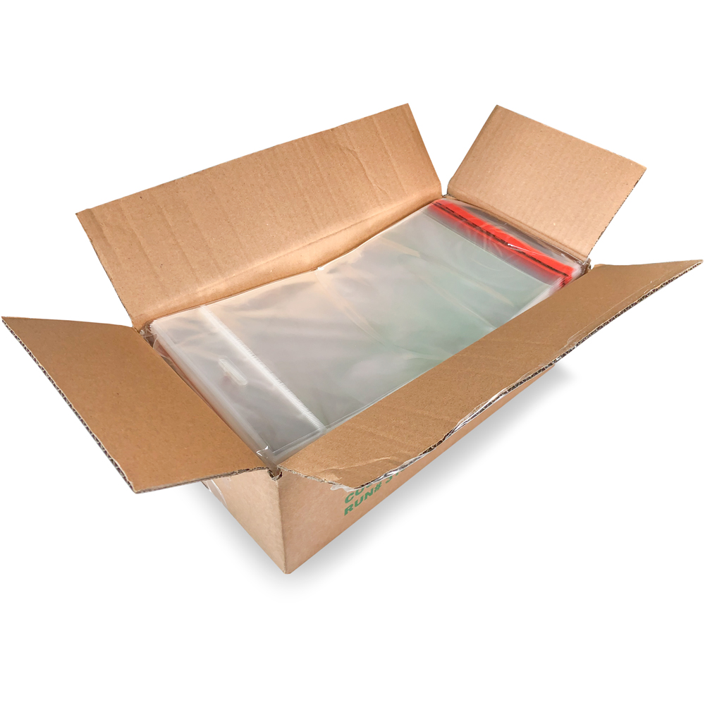 Case of 6 x 9 Retail Header Bag with Resealable Tape