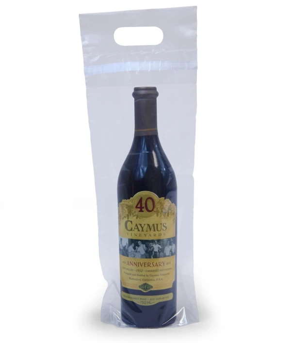 7x17 3 Clear Wine Bottle Bags