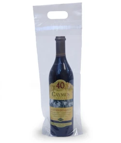 7" x 17" + 3" Tamper-Proof Wine To Go Bottle Bags
