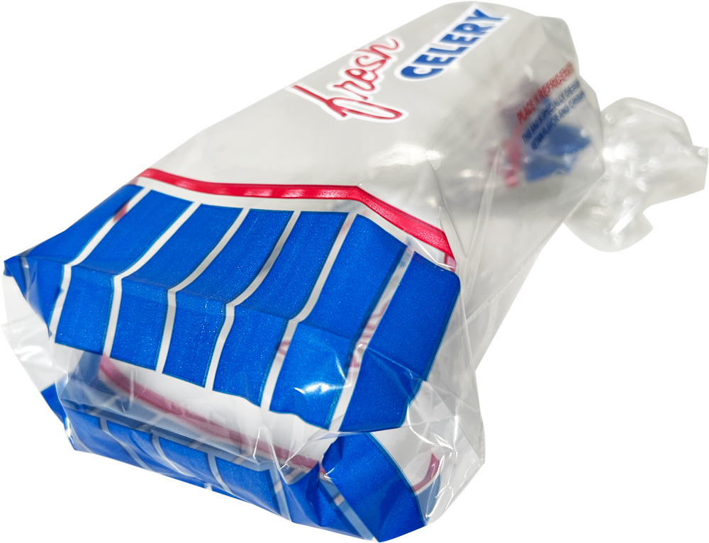 7.5 x 16 + 3 1 Mil Vegetable Bags for Celery Bottom Gusset