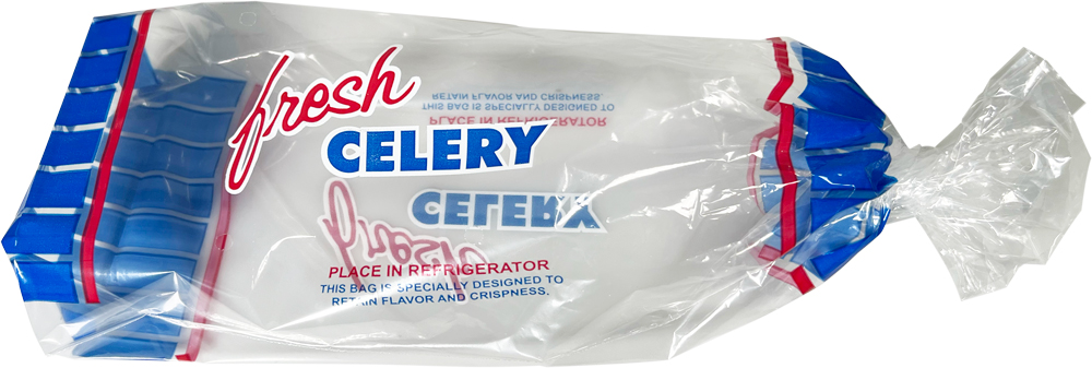 7.5 x 16 + 3 1 Mil Vegetable Bags for Celery