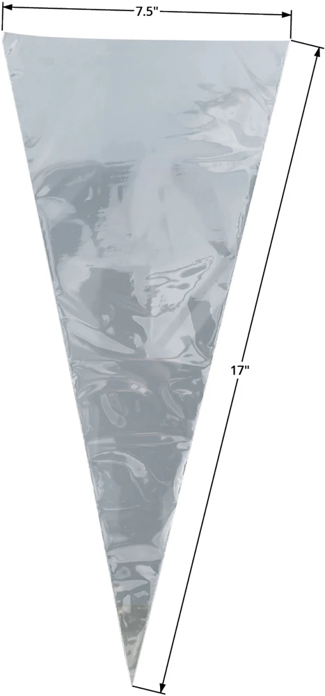7.5 x 17 Cello Cone Bags Case Dimensions 7.5 x 17 Cello Cone Bags Case Dimensions