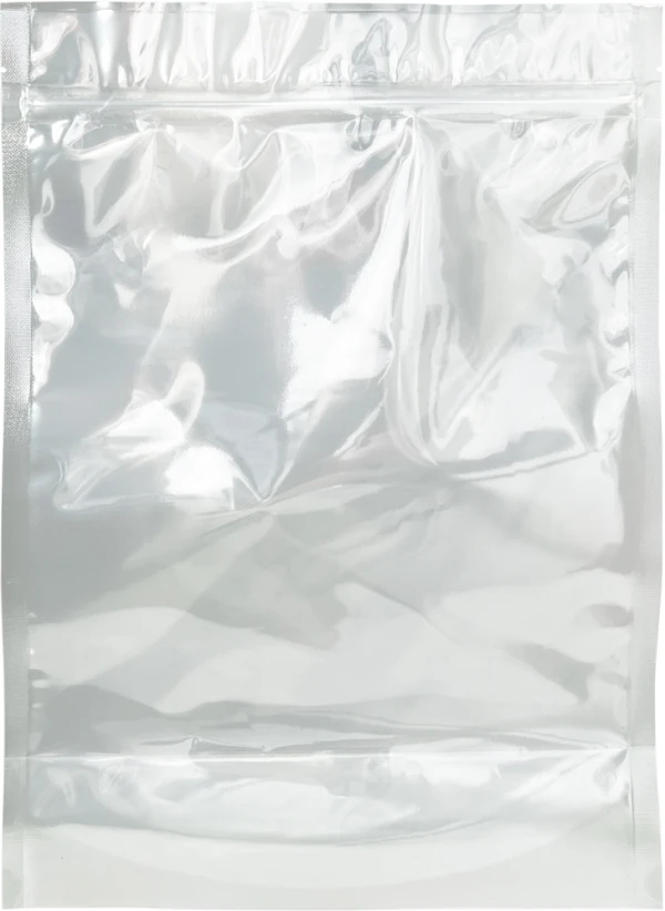 9.875 x 13.5 + 4.5 Clear Stand Up Pouches 9.875 x 13.5 + 4.5 Stand Up Pouch Zipper Bags 3 Mil (Outside Dimension)