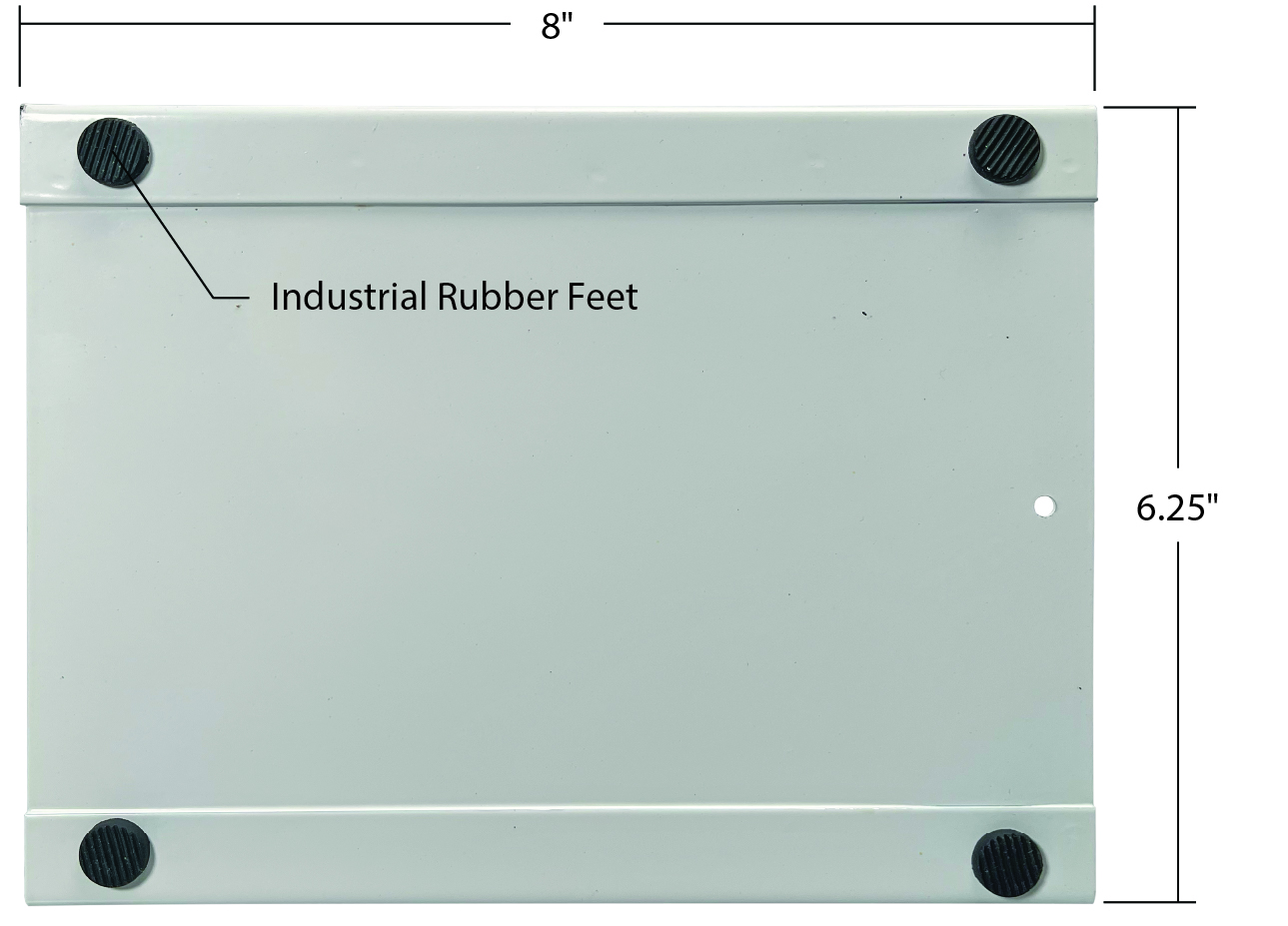 Dimensions of bottom of Saddle Pack Deli Bag Dispenser
