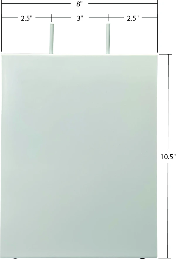 Dimensions of Saddle Pack Deli Bag Dispenser