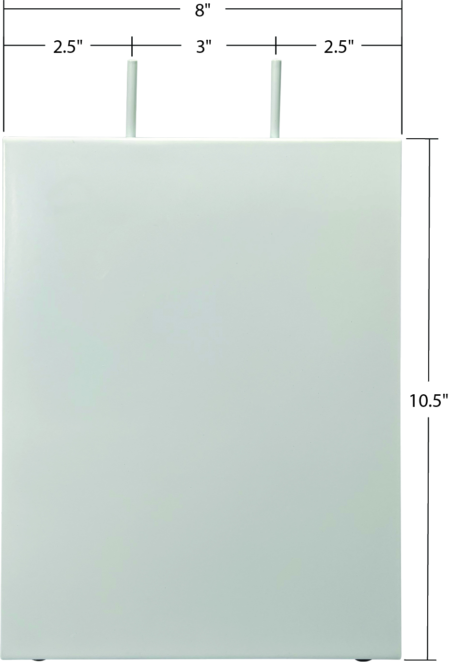 Dimensions of Saddle Pack Deli Bag Dispenser