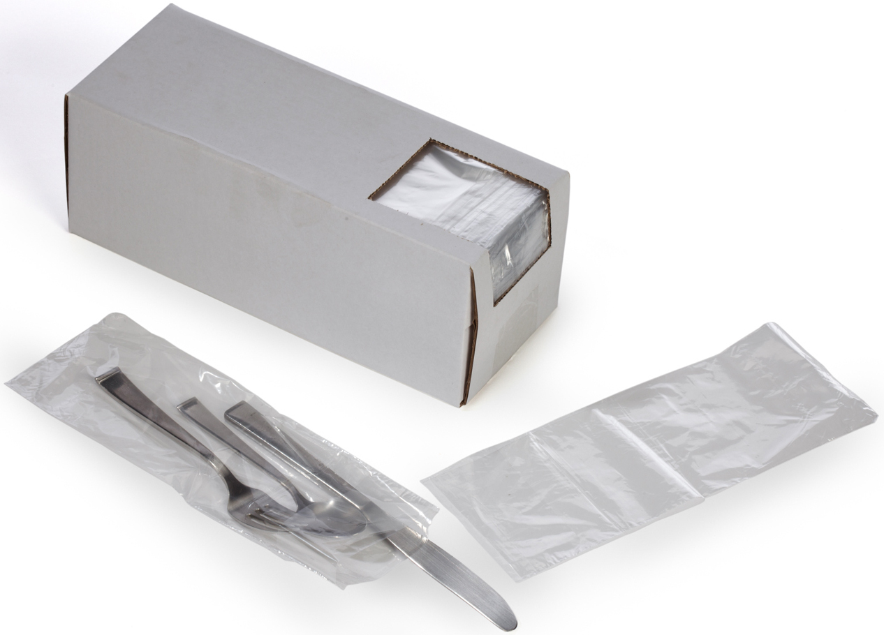 Plastic 3.75 x 10 Silverware Bags