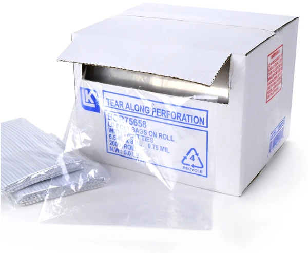 6.5 x 8 LDPE Food Utility Bags with Twist Ties 6.5 x 8 LDPE Food Utility Bags with Twist Ties
