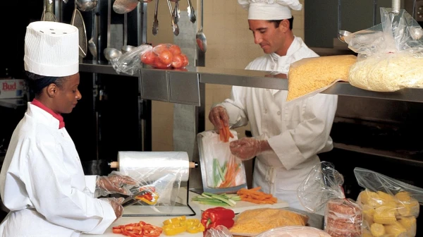Food Utility Bags with Twist Ties Food Utility Bags with Twist Ties in Coimmervcial Restaurant Kitchen