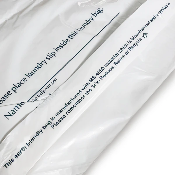 100 Pack of Drawstring Plastic Laundry Bags 100 Pack of Drawstring Plastic Laundry Bags Bottom Gusset With Material and Recycling Information