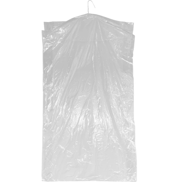 21 x 4 x 38 Clear Dry Cleaning Bag 21x4x38 .5 Mil Clear Plastic Garment Bags and Dry Cleaning Bag on Rolls for Slacks and Shirts