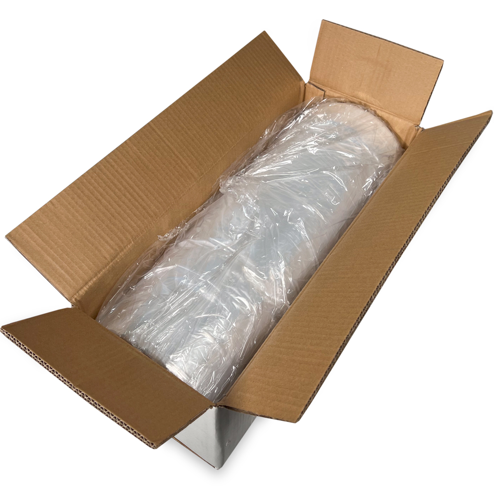Case of 21x4x38 .5 Mil Clear Plastic Garment Bags and Dry Cleaning Bags on Rolls for Slacks and Shirts