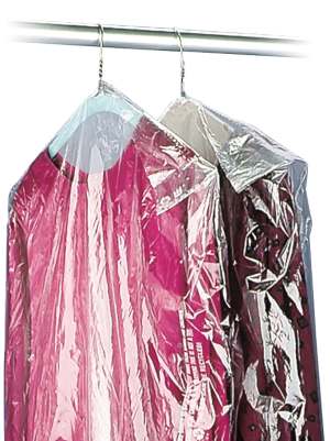OUNONA 50pcs 60100cm Dry Cleaning Bags Garment Clothes Dust Cover Disposable 