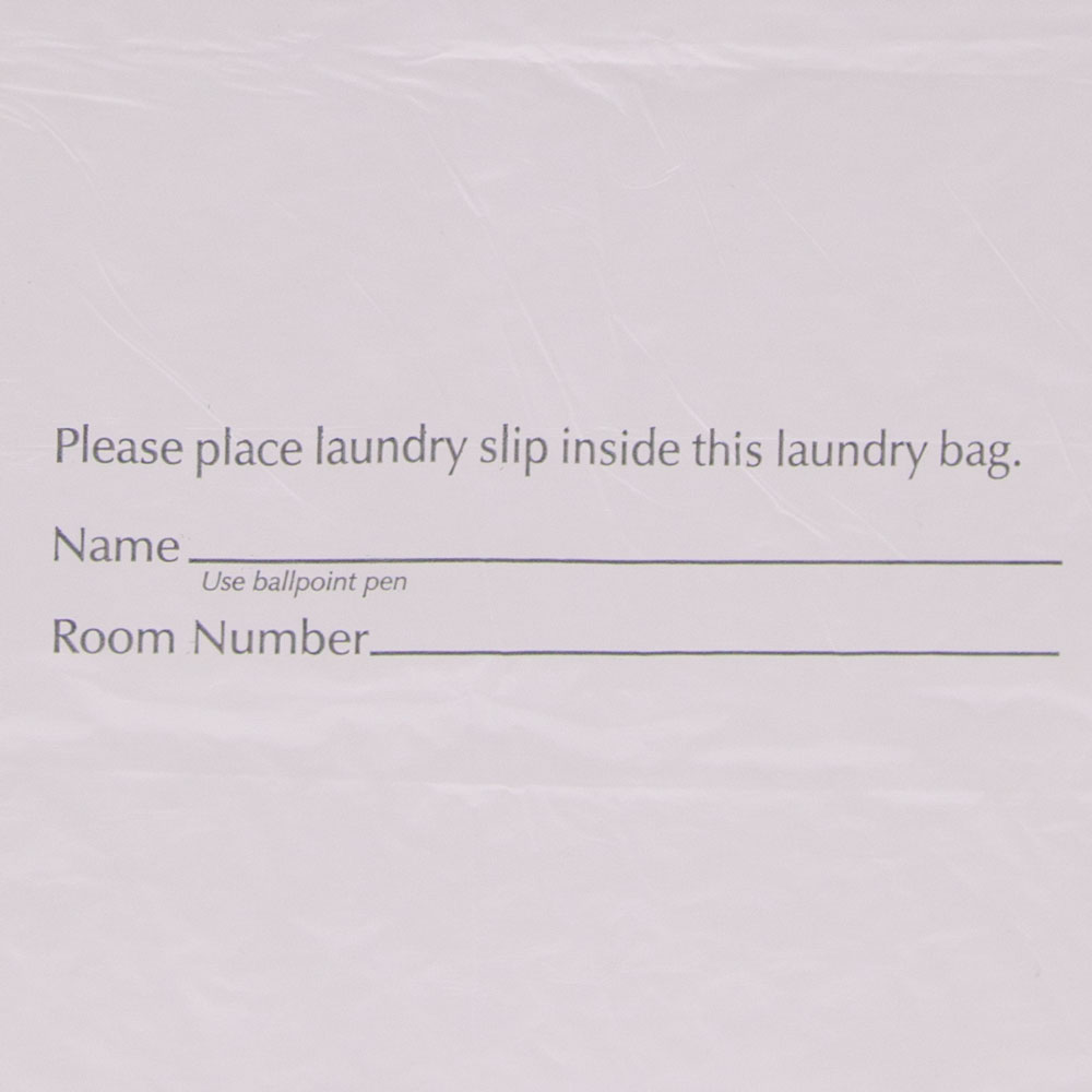 14 x 24 1.25 Mil Plastic Laundry Bags - Eco Friendly Write on Area
