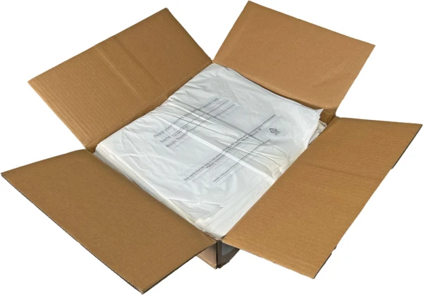 Hospitality Plastic Tear Strip Laundry Bags Case Case of 14 x 24 0.8 Mil Plastic Laundry Bags - Eco Friendly