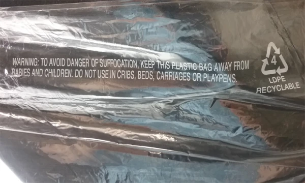 Suffocation Warning on Garment Bags Suffocation Warning on Garment Bags