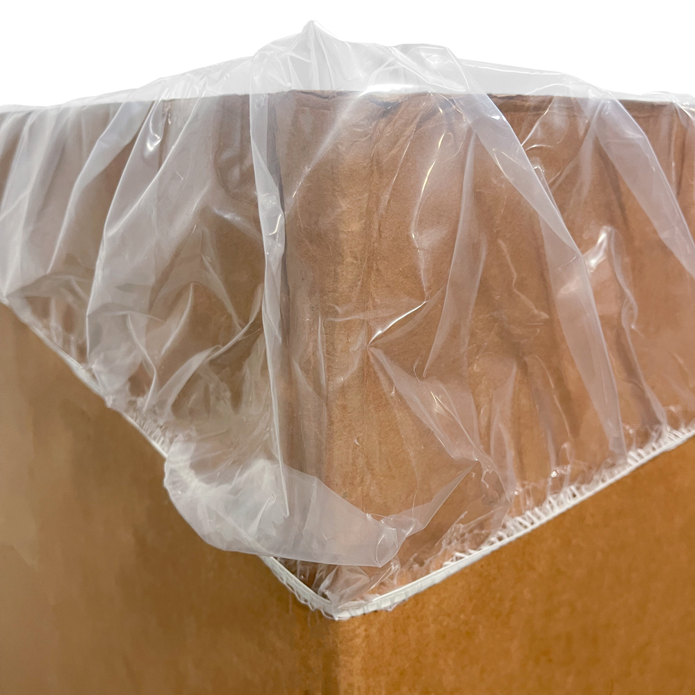 Close up of ClearTuff  65 Square Gaylord Cover Elastic Band