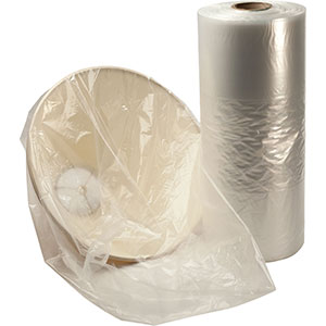 10x8x20 2mil Gusseted Poly Bags on Roll