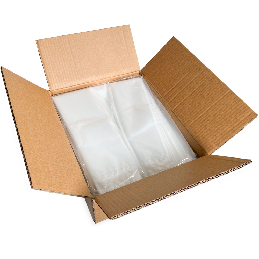 Case of 12 x 8 x 30 2 Mil Gusseted Poly Bags
