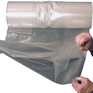 4 mil Gusseted Poly Bag 36x36x60 Clear FDA Approved Roll/50 122256 