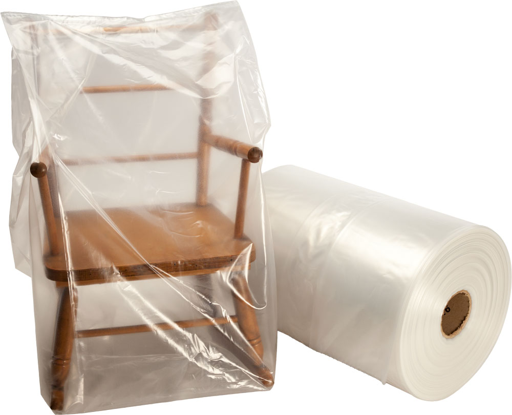 15x9x24 3mil Gusseted Poly Bags on Roll
