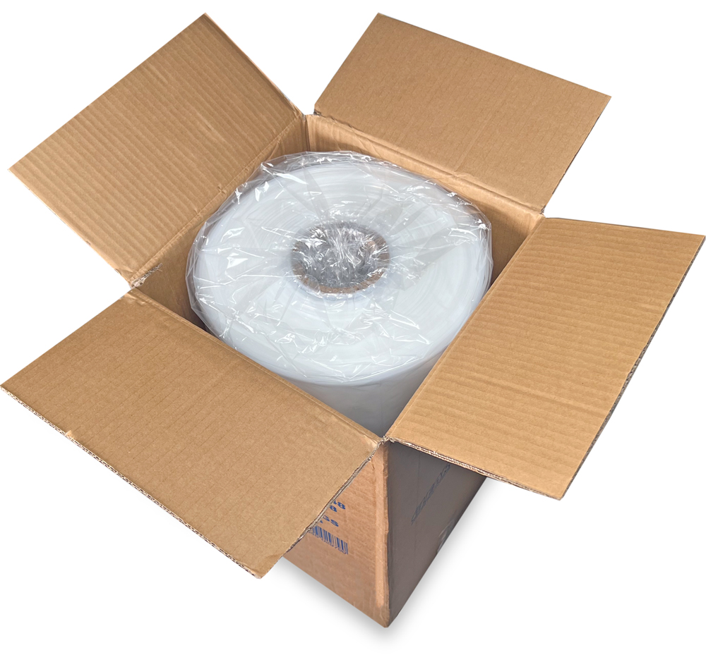 Case of 20x20x48 2mil Gusseted Poly Bags on Roll