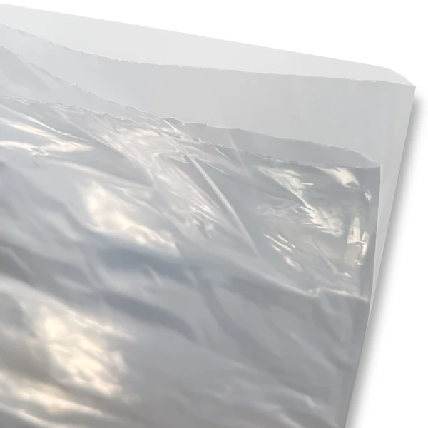20 x 20 x 48 2 mil Gusseted Poly Bags on Roll Open Top Side Gusset Open Top Side Gusset of 20x20x48 2mil Gusseted Poly Bags on Roll