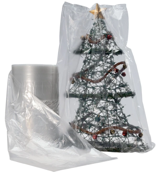 46 x 44 x 100 1.5 mil Gusseted Poly Bags on Roll 46x44x100 1.5mil Gusseted Poly Bags on Roll