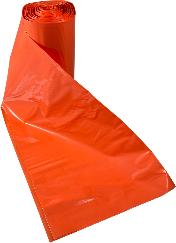 56 Gallon Orange Heavy Duty Trash Bags 2 Mil